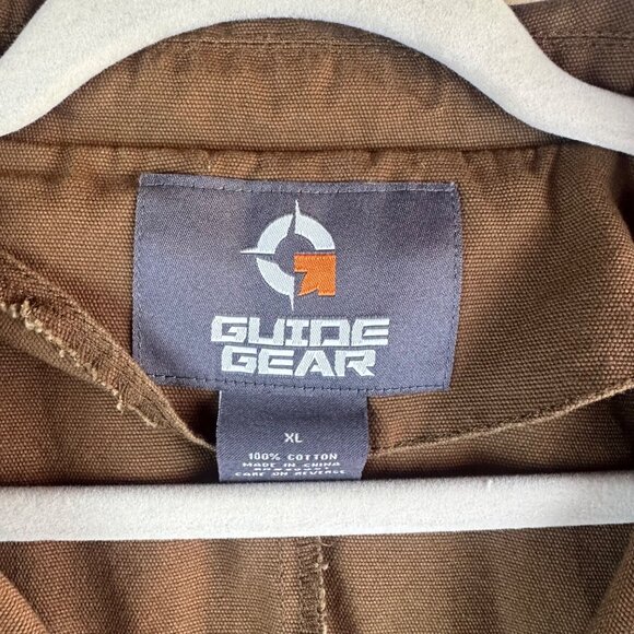 Guide Gear Chore Jacket Mens Large Brown Tan Outdoors Camping Hunting Tactical - Picture 2 of 12